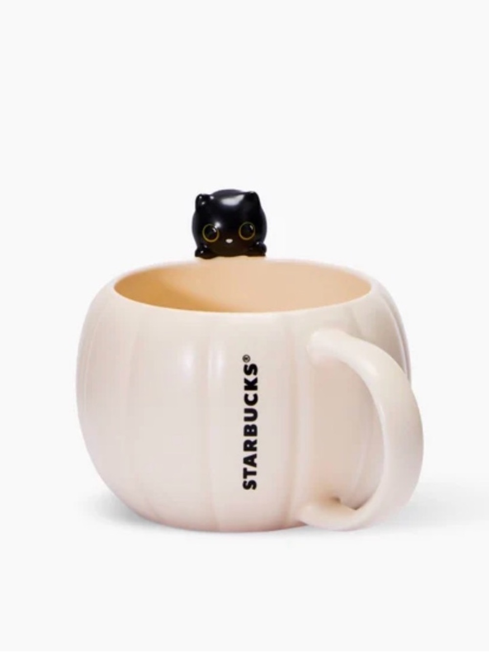 NWT Starbucks Halloween 2026 Fall release Pumpkin Mug with Black Cat